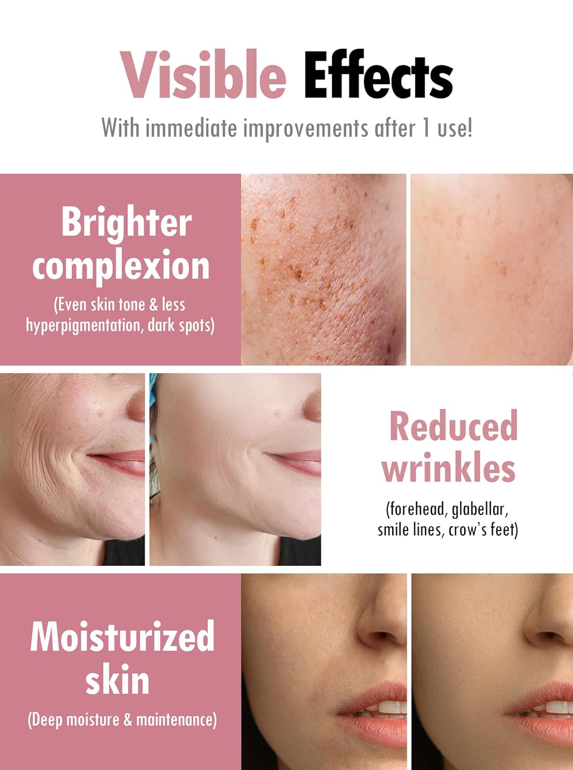 KAHI Wrinkle Bounce Blemish Ampoule | Collagen Serum for Face Dark Spot Corrector | Serum for Glowing Skin Korean Ampoule Facial Oil Face Care 1.69 fl oz